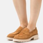 Anna Field kvinner slip-ons cognac i skinn P266L1822