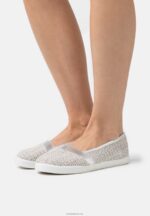 Anna Field kvinner slip-ons sølv P266L1826