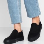 Anna Field kvinner slip-ons svart P266L1162