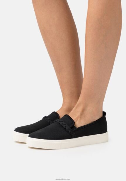 Anna Field kvinner slip-ons svart P266L1221