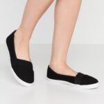 Anna Field kvinner slip-ons svart P266L1805