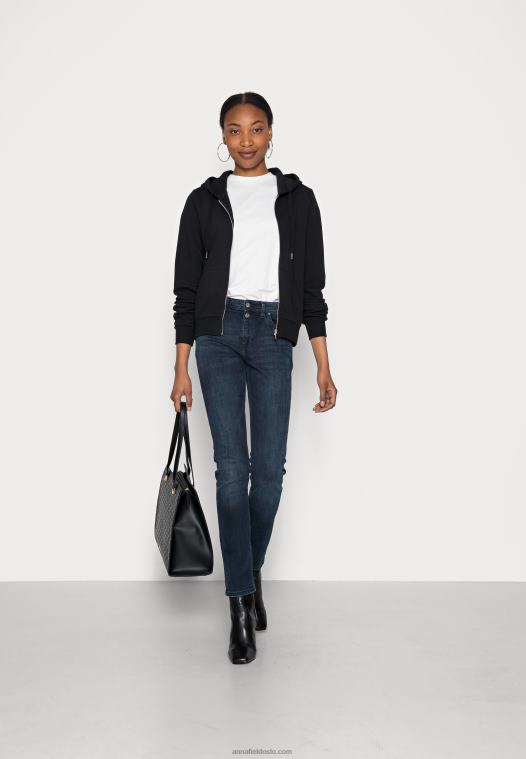 Anna Field kvinner sort sweatshirt med glidelås P266L768 - Bilde 2