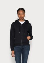 Anna Field kvinner sort sweatshirt med glidelås P266L768