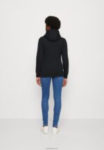Anna Field kvinner sort sweatshirt med glidelås P266L770 - Bilde 3