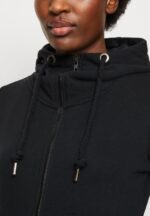 Anna Field kvinner sort sweatshirt med glidelås P266L770 - Bilde 6