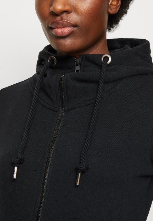 Anna Field kvinner sort sweatshirt med glidelås P266L770 - Bilde 6