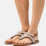Anna Field kvinner t-bar sandaler beige P266L1540