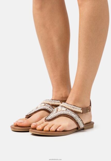 Anna Field kvinner t-bar sandaler beige P266L1540