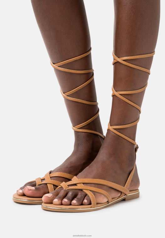 anna_field_kvinner_t_bar_sandaler_cognac_p266l1501.jpg Anna Field kvinner t-bar sandaler cognac P266L1501 - Bilde 1