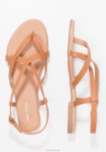 Anna Field kvinner t-bar sandaler cognac P266L1508 - Bilde 3