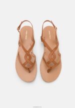 Anna Field kvinner t-bar sandaler cognac P266L1527 - Bilde 6
