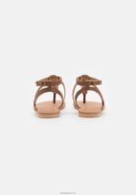 Anna Field kvinner t-bar sandaler cognac P266L1537 - Bilde 4