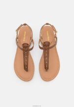 Anna Field kvinner t-bar sandaler cognac P266L1537 - Bilde 6