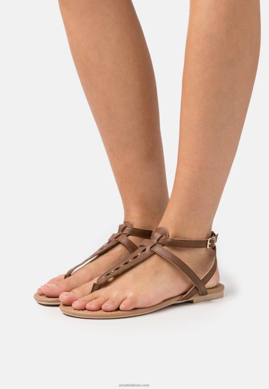 anna_field_kvinner_t_bar_sandaler_cognac_p266l1537.jpg Anna Field kvinner t-bar sandaler cognac P266L1537 - Bilde 1
