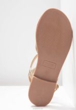 Anna Field kvinner t-bar sandaler gull P266L1499 - Bilde 7