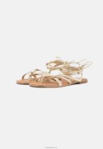 Anna Field kvinner t-bar sandaler gull P266L1509 - Bilde 3