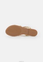 Anna Field kvinner t-bar sandaler gull P266L1509 - Bilde 5