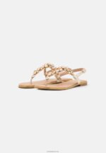 Anna Field kvinner t-bar sandaler gull P266L1517 - Bilde 3