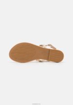 Anna Field kvinner t-bar sandaler gull P266L1517 - Bilde 5