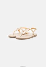 Anna Field kvinner t-bar sandaler gull P266L1518 - Bilde 3