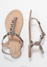 Anna Field kvinner t-bar sandaler gunmetall P266L1515 - Bilde 4
