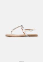 Anna Field kvinner t-bar sandaler hvite P266L1528 - Bilde 2