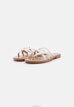 Anna Field kvinner t-bar sandaler hvite P266L1544 - Bilde 3