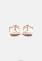 Anna Field kvinner t-bar sandaler i rosa gull P266L1534 - Bilde 3