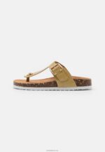 Anna Field kvinner t-bar sandaler khaki P266L1543 - Bilde 2