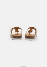 Anna Field kvinner t-bar sandaler khaki P266L1543 - Bilde 4