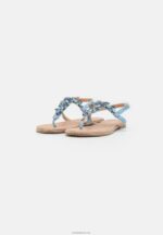 Anna Field kvinner t-bar sandaler lyseblå P266L1533 - Bilde 3