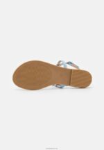 Anna Field kvinner t-bar sandaler lyseblå P266L1533 - Bilde 5