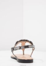 Anna Field kvinner t-bar sandaler mørkegrå P266L1542 - Bilde 5