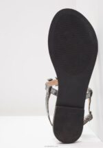 Anna Field kvinner t-bar sandaler mørkegrå P266L1542 - Bilde 6