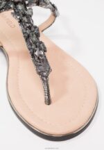 Anna Field kvinner t-bar sandaler mørkegrå P266L1542 - Bilde 7