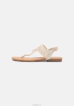 Anna Field kvinner t-bar sandaler off-white P266L1524 - Bilde 2