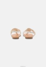 Anna Field kvinner t-bar sandaler off-white P266L1524 - Bilde 4