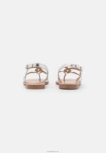 Anna Field kvinner t-bar sandaler sølv P266L1507 - Bilde 3