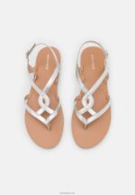 Anna Field kvinner t-bar sandaler sølv P266L1507 - Bilde 5