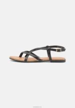 Anna Field kvinner t-bar sandaler svart P266L1506 - Bilde 2