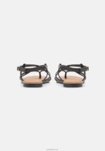 Anna Field kvinner t-bar sandaler svart P266L1506 - Bilde 4