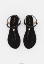 Anna Field kvinner t-bar sandaler svart P266L1510 - Bilde 6