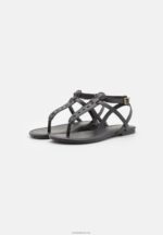 Anna Field kvinner t-bar sandaler svart P266L1516 - Bilde 3