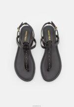 Anna Field kvinner t-bar sandaler svart P266L1516 - Bilde 6