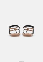 Anna Field kvinner t-bar sandaler svart P266L1531 - Bilde 4