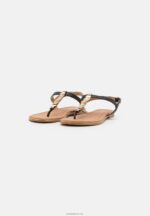 Anna Field kvinner t-bar sandaler svart P266L1547 - Bilde 3