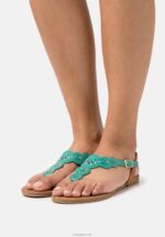Anna Field kvinner t-bar sandaler turkis P266L1502