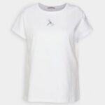Anna Field kvinner t-skjorte med trykk hvit P266L299