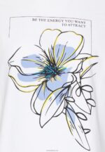 Anna Field kvinner t-skjorte med trykk hvit P266L367 - Bilde 5