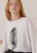 Anna Field kvinner t-skjorte med trykk hvit P266L371 - Bilde 2
